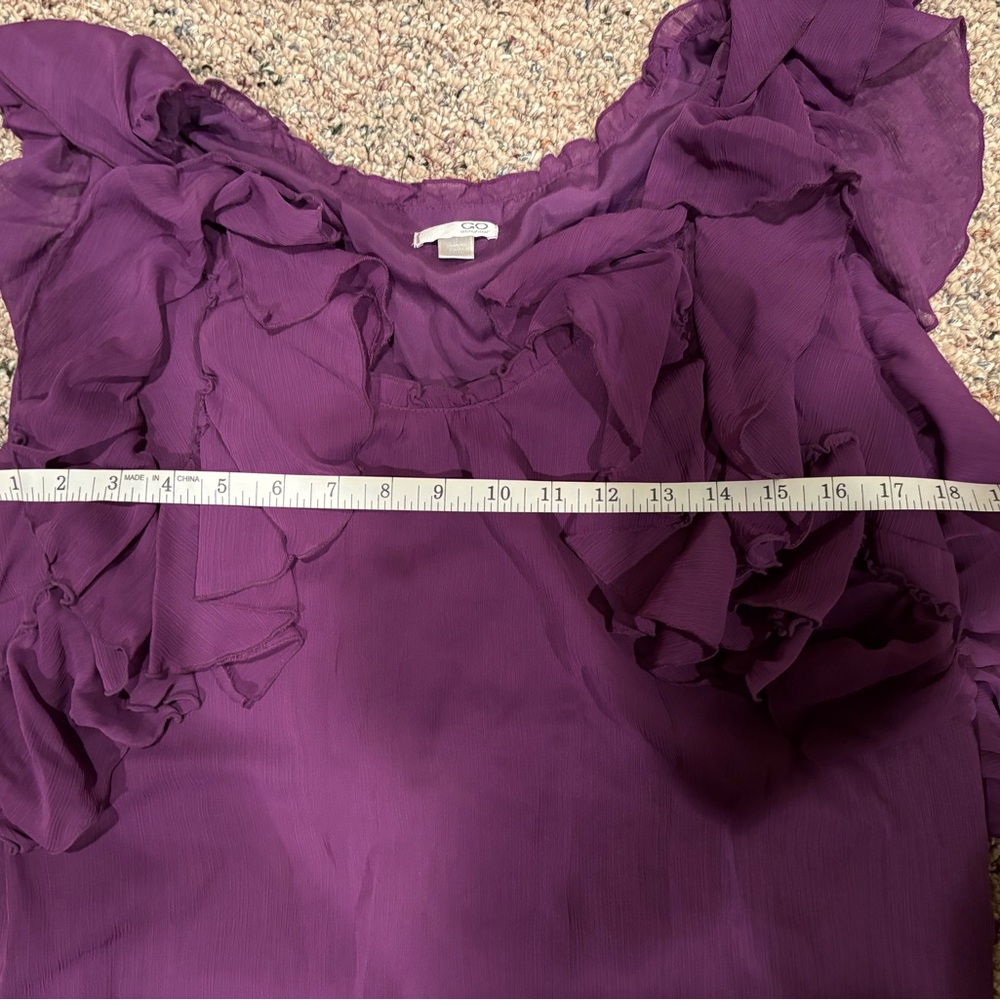 Pretty Purple Ruffle Mini Dress - Picture 4 of 7